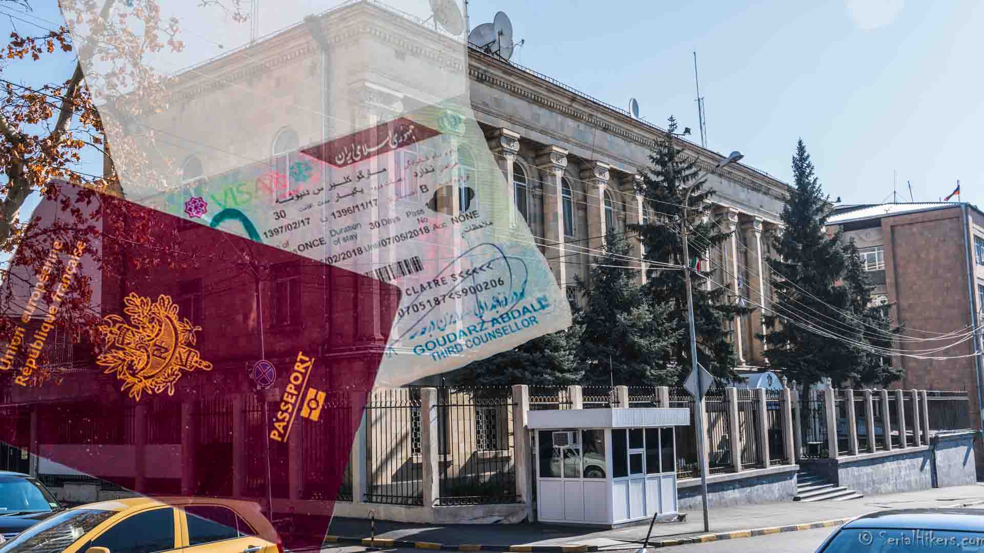 SerialHikers stop autostop world monde tour hitchhiking aventure adventure alternative travel voyage sans avion no fly visa iran armenie armenia embassy ambassade